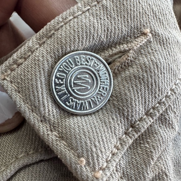 NWT MOTHER THE DODGER FLOOD - DARK KHAKI size 24 - Picture 6 of 9